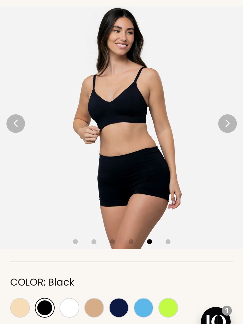 Underoutfit Seamless Black Wireless Bralette Size XL - Picture 5 of 6